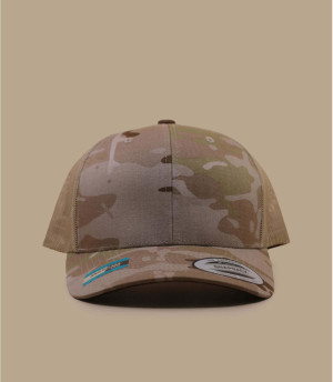 Gorra trucker Camo y beige