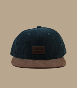 Gorra Suede dark green cord